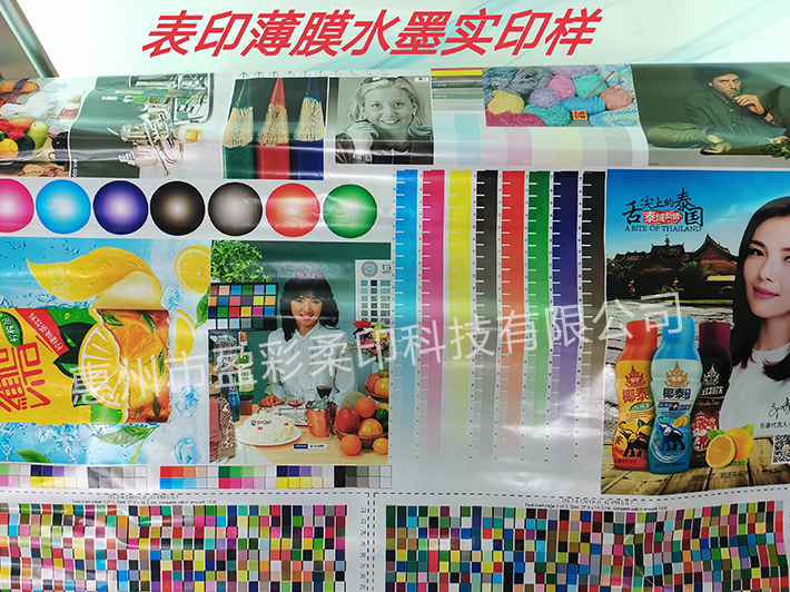 北京Water-based plastic film ink-surface printing film water ink real print sample